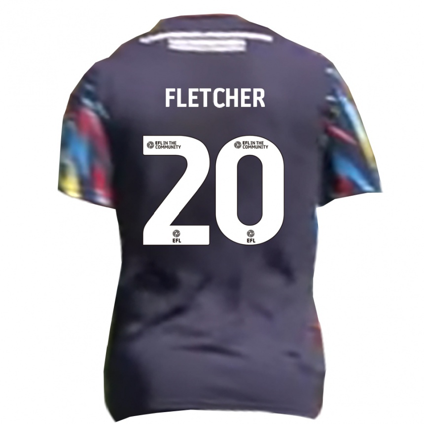 גברים כדורגל איזק פלטשר #20 כחול נייבי צהוב אדום הרחק ג'רזי 2025/26