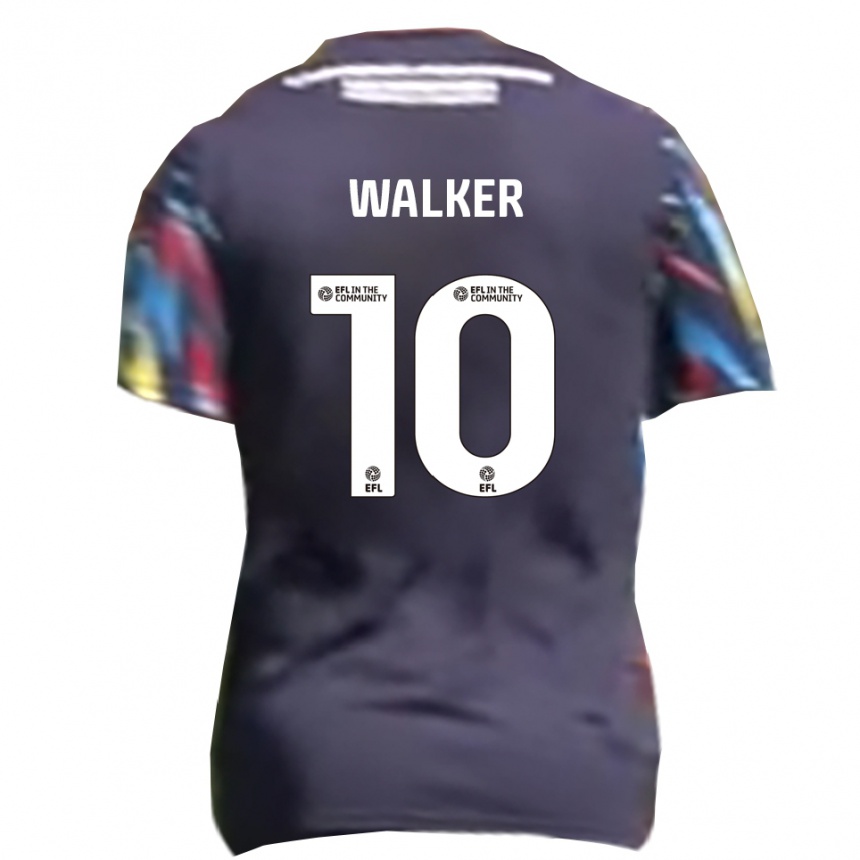 גברים כדורגל טיילר ווקר #10 כחול נייבי צהוב אדום הרחק ג'רזי 2025/26