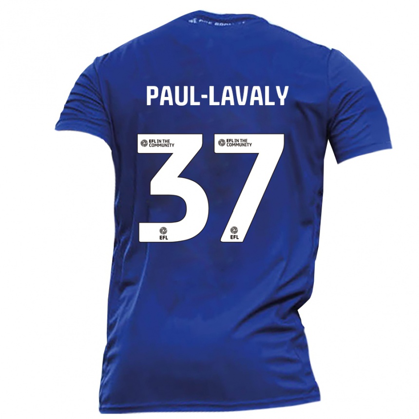גברים כדורגל Nathan Paul-Lavaly #37 כחול לבן הרחק ג'רזי 2025/26
