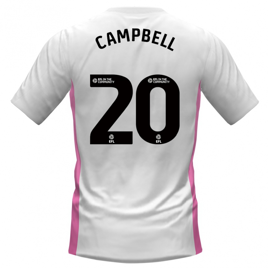 גברים כדורגל וונטי דיילי-קמפבל #20 לבן אדום הרחק ג'רזי 2025/26