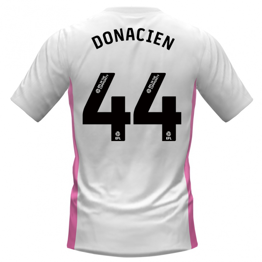 גברים כדורגל ג'נוי דונסיאן #44 לבן אדום הרחק ג'רזי 2025/26