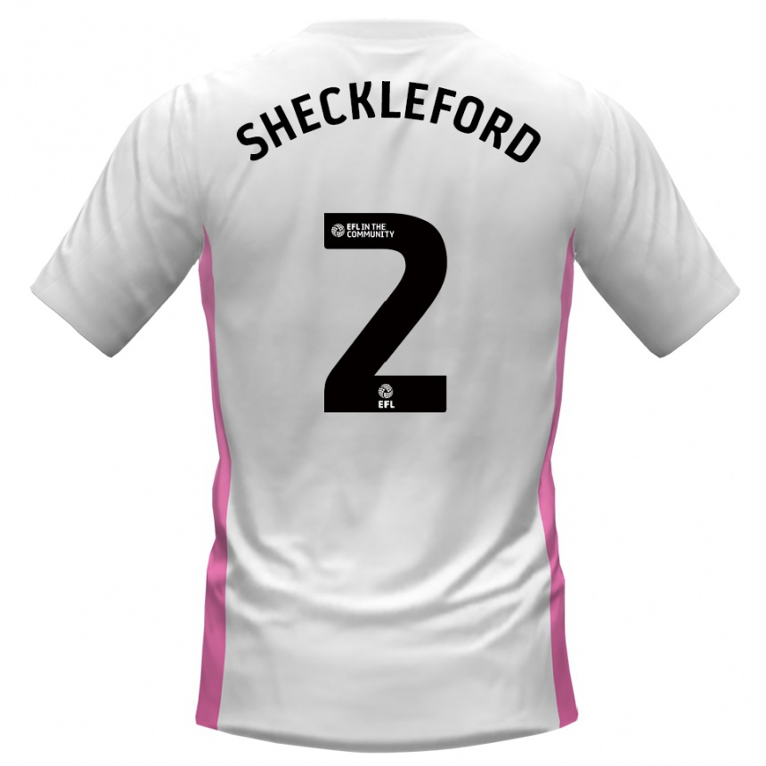 גברים כדורגל ריהים שקלפורד #2 לבן אדום הרחק ג'רזי 2025/26