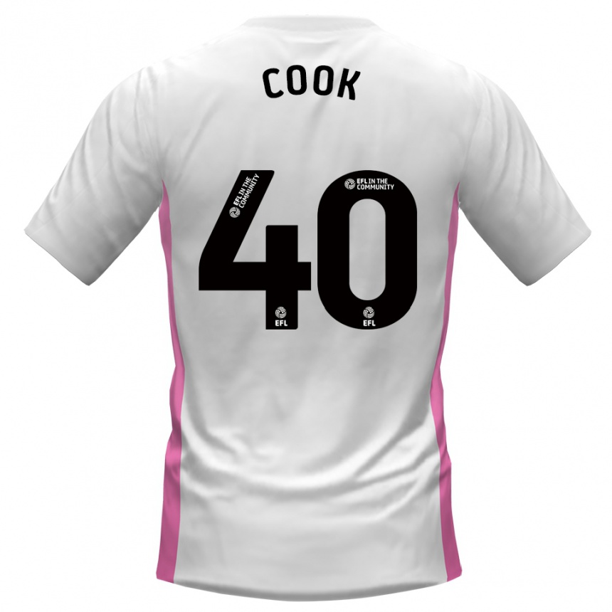 גברים כדורגל Connor Cook #40 לבן אדום הרחק ג'רזי 2025/26