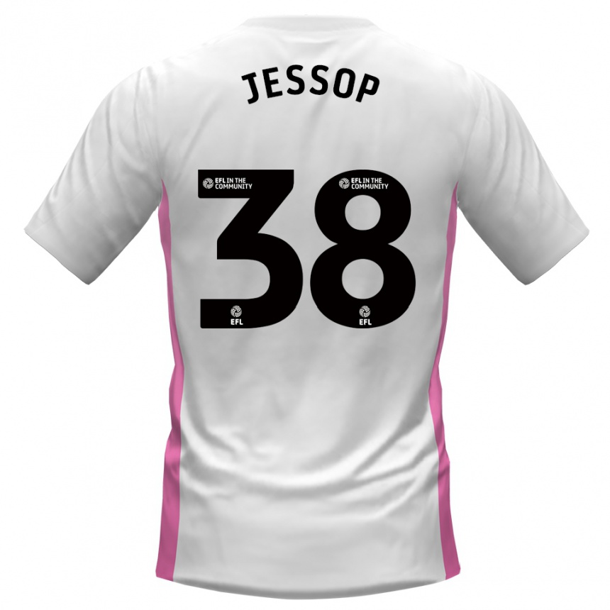 גברים כדורגל ליאם ג'סופ #38 לבן אדום הרחק ג'רזי 2025/26