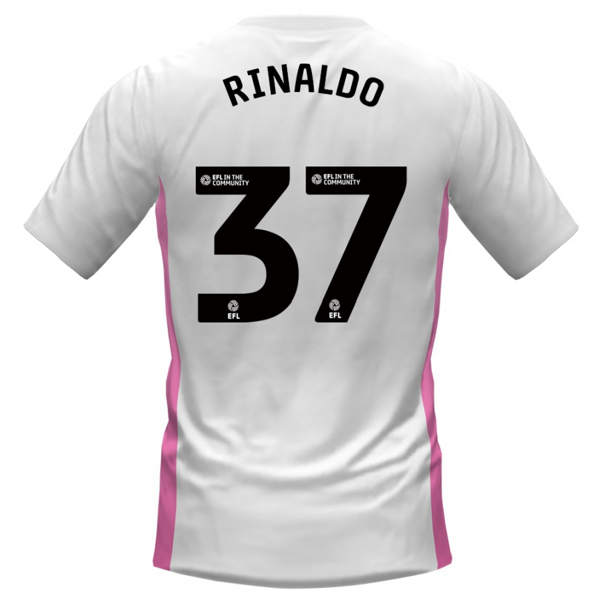גברים כדורגל אשטון רינאלדו #37 לבן אדום הרחק ג'רזי 2025/26