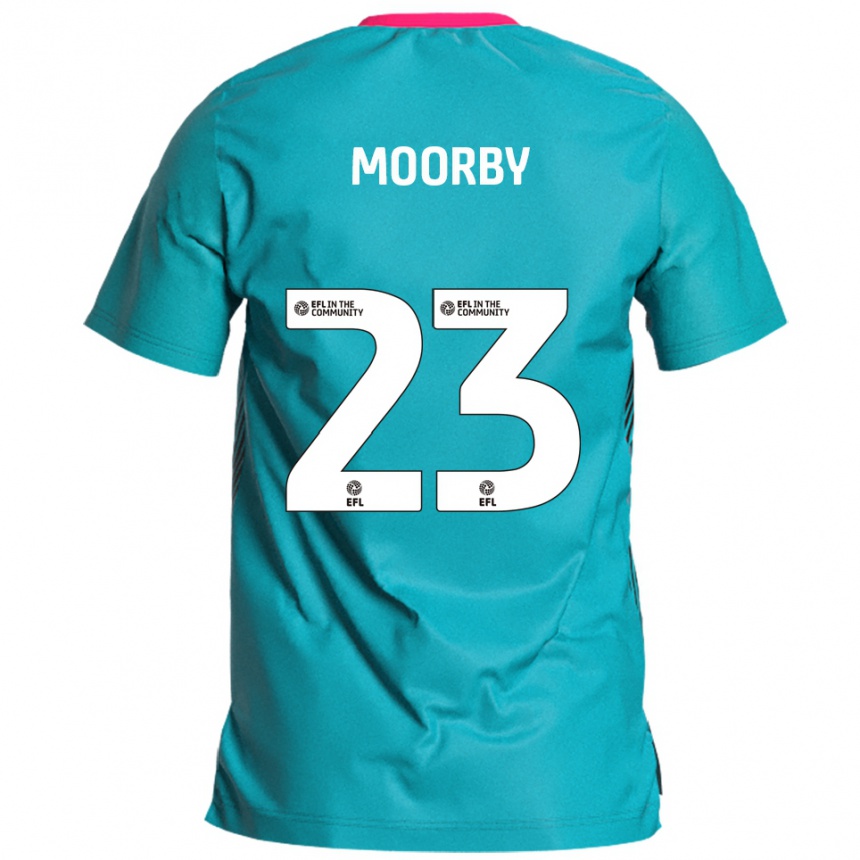 גברים כדורגל ג׳יימס מורבי #23 תכלת ורוד הרחק ג'רזי 2025/26