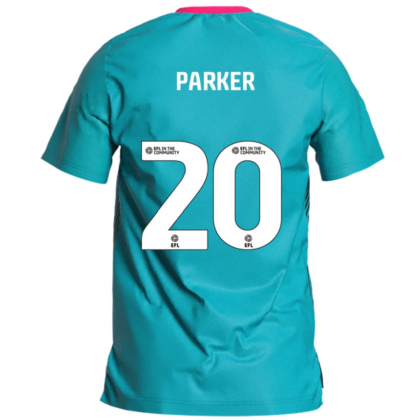 גברים כדורגל Charley Parker #20 תכלת ורוד הרחק ג'רזי 2025/26