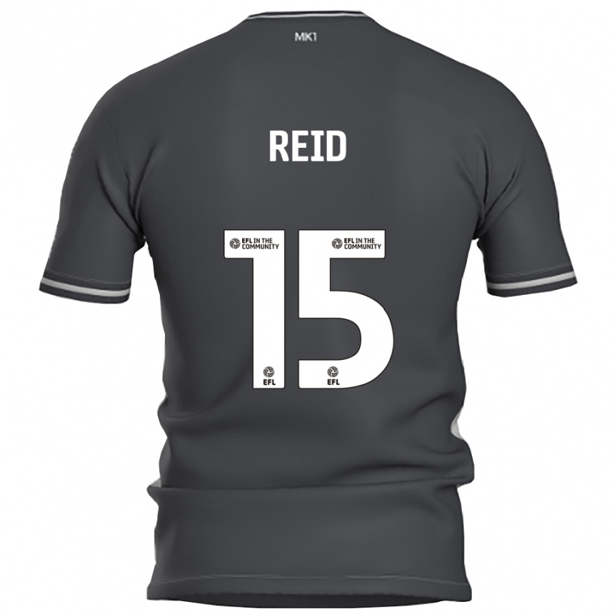 גברים כדורגל Mia Reid #15 אפור כסוף הרחק ג'רזי 2025/26