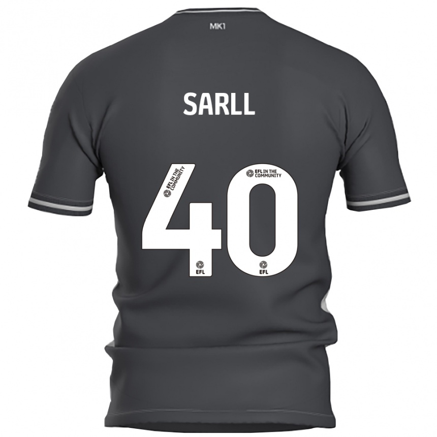 גברים כדורגל Amelie Sarll #40 אפור כסוף הרחק ג'רזי 2025/26