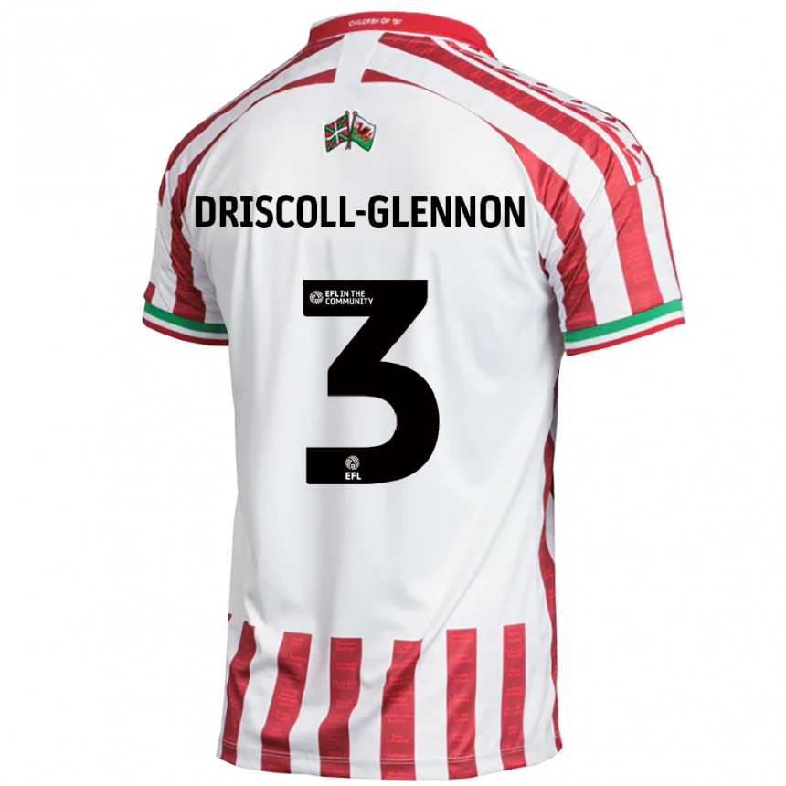 גברים כדורגל אנתוני דריסקול-גלנון #3 אדום לבן הרחק ג'רזי 2025/26