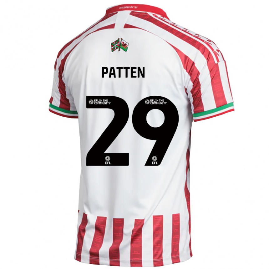 גברים כדורגל קינן פטן #29 אדום לבן הרחק ג'רזי 2025/26