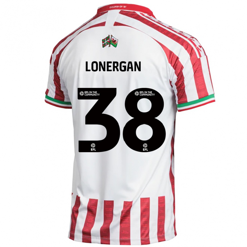 גברים כדורגל Riley Lonergan #38 אדום לבן הרחק ג'רזי 2025/26