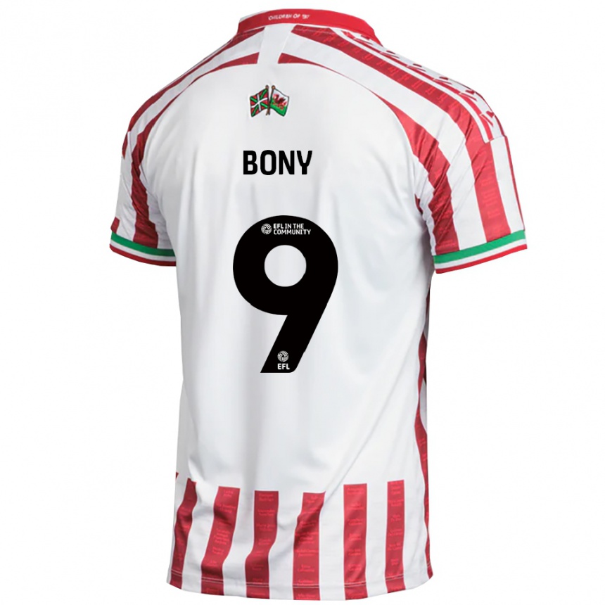 גברים כדורגל Orphee Bony #9 אדום לבן הרחק ג'רזי 2025/26