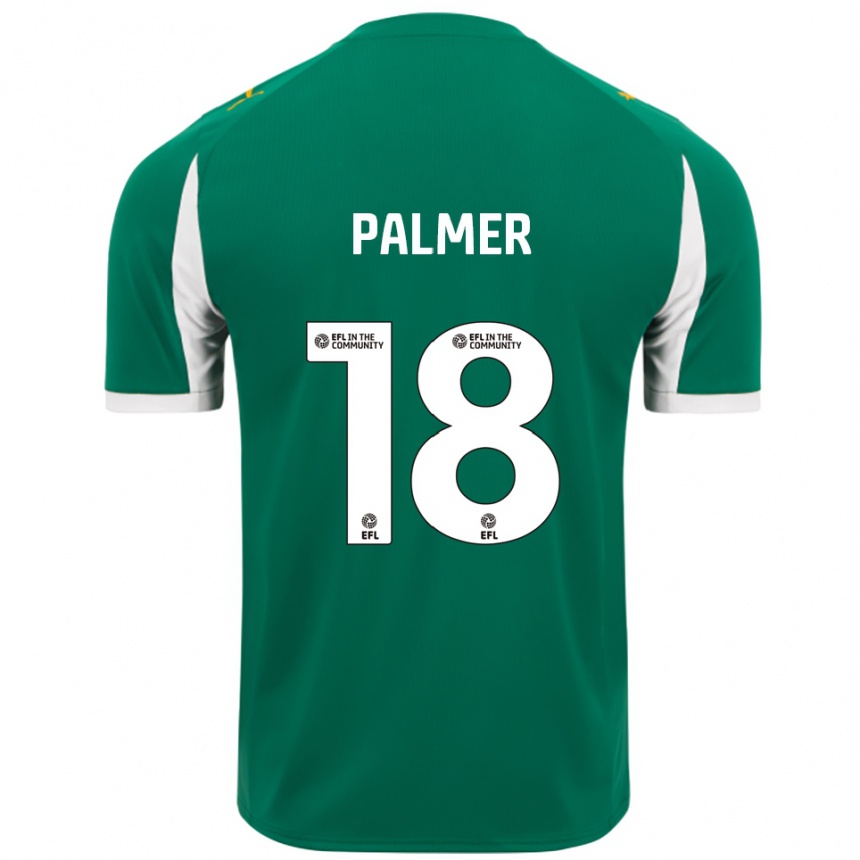 גברים כדורגל Matt Palmer #18 ירוק לבן הרחק ג'רזי 2025/26