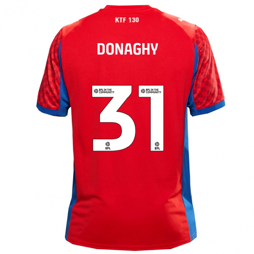 גברים כדורגל Tom Donaghy #31 אדום כחול הרחק ג'רזי 2025/26