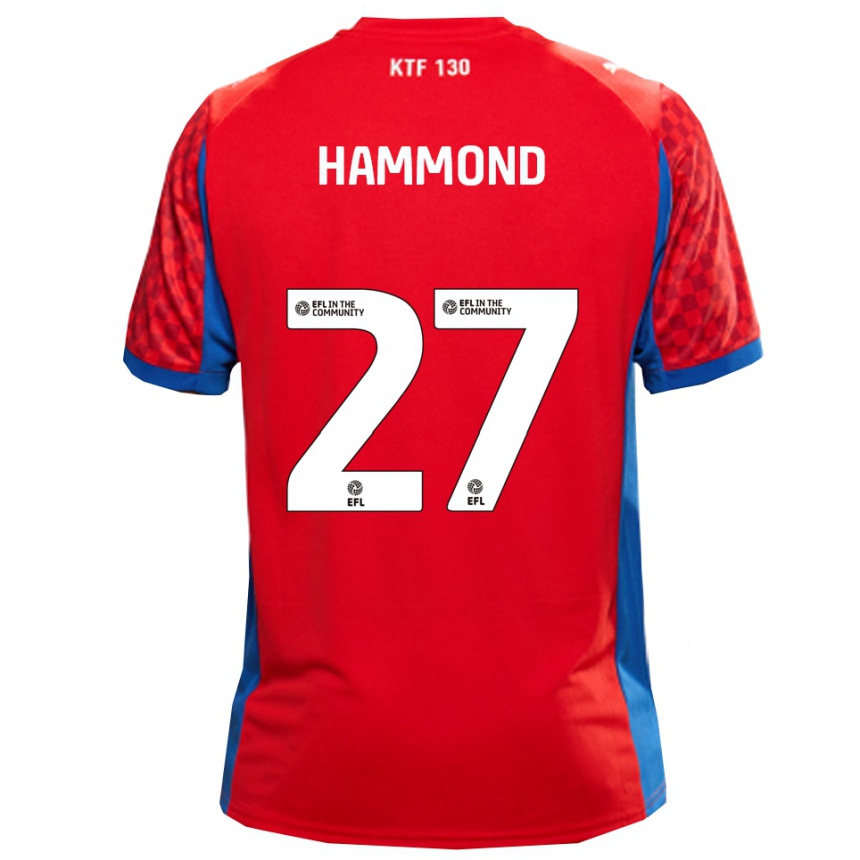 גברים כדורגל אולי האמונד #27 אדום כחול הרחק ג'רזי 2025/26