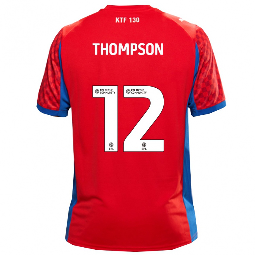 גברים כדורגל Jaheim Thompson #12 אדום כחול הרחק ג'רזי 2025/26