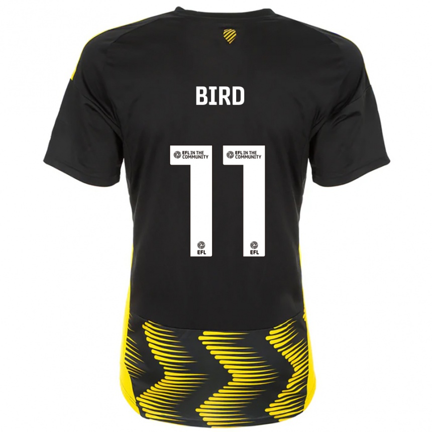 גברים כדורגל Jay Bird #11 שחור צהוב הרחק ג'רזי 2025/26