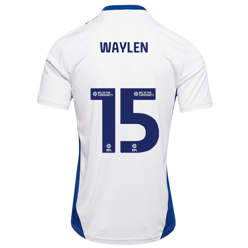 גברים כדורגל ליבי ווילן #15 לבן כחול הרחק ג'רזי 2025/26