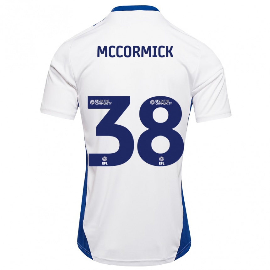 גברים כדורגל אנטוני רוברט מקורמיק #38 לבן כחול הרחק ג'רזי 2025/26