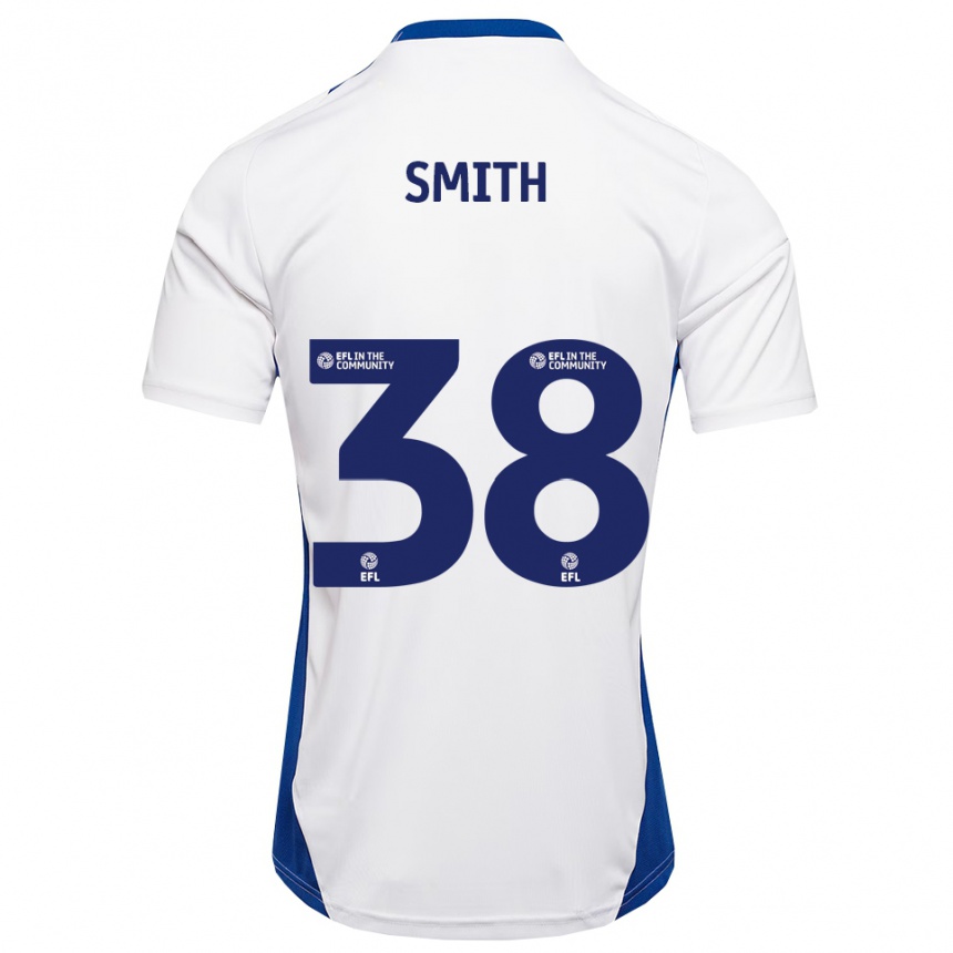 גברים כדורגל Sam Smith #38 לבן כחול הרחק ג'רזי 2025/26