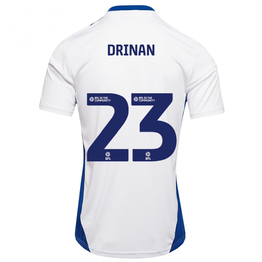 גברים כדורגל ארון דרינן #23 לבן כחול הרחק ג'רזי 2025/26