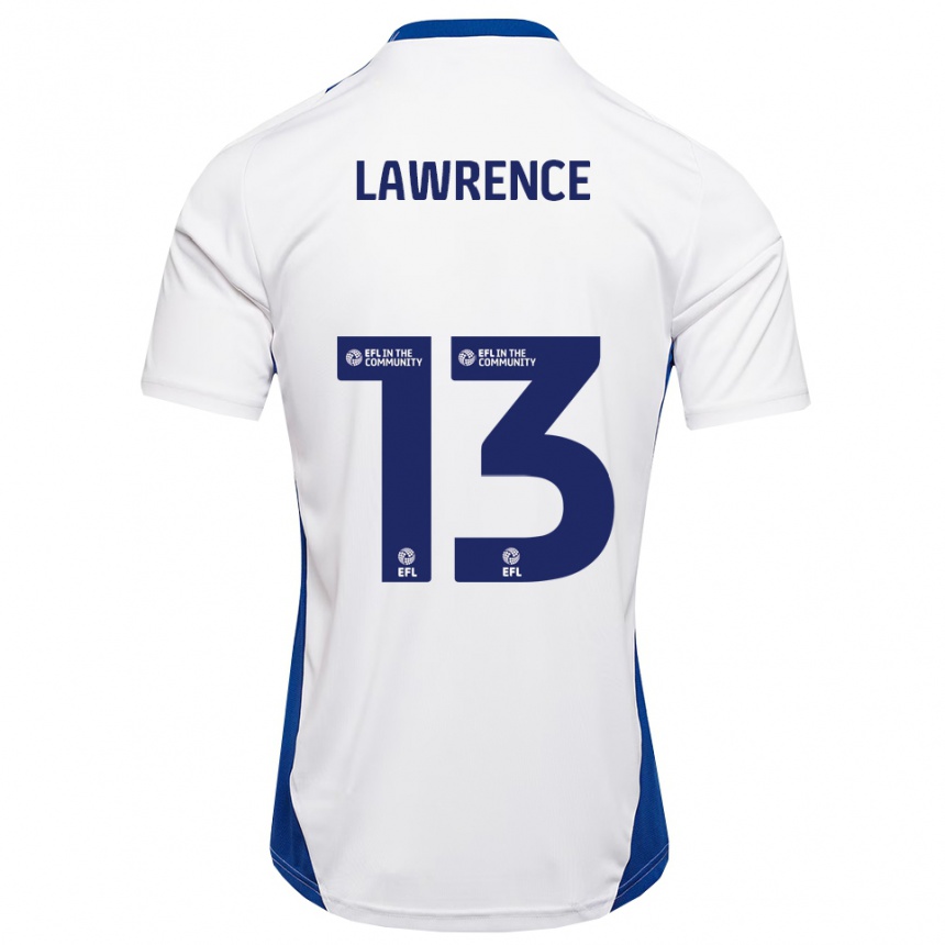 גברים כדורגל Charlie Lawrence #13 לבן כחול הרחק ג'רזי 2025/26