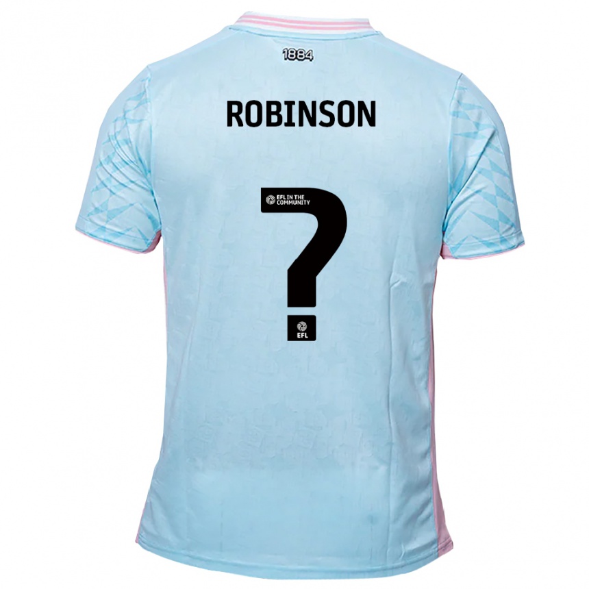 גברים כדורגל Cloe Robinson #0 תכלת ורוד הרחק ג'רזי 2025/26