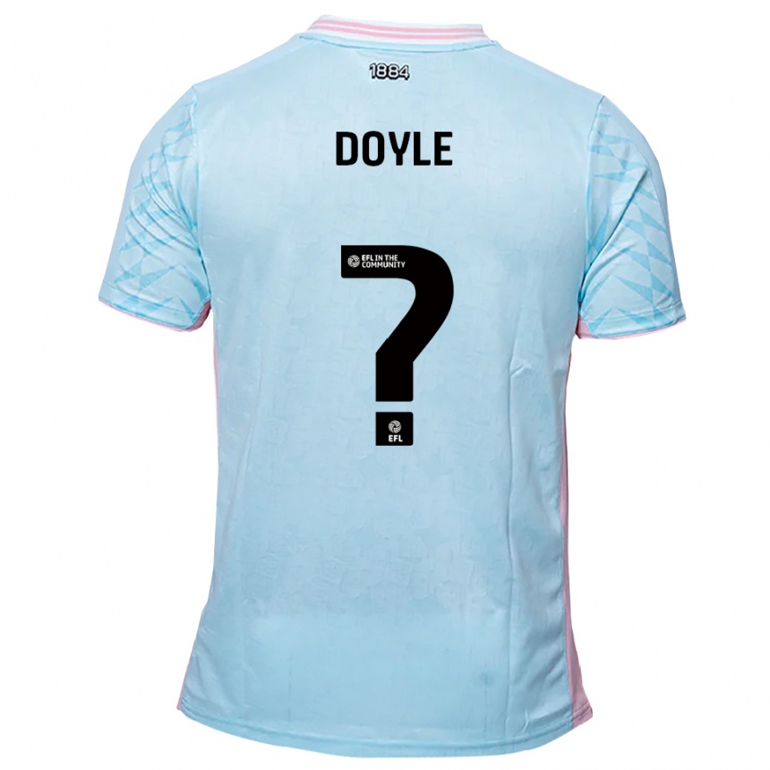 גברים כדורגל Ellie Doyle #0 תכלת ורוד הרחק ג'רזי 2025/26