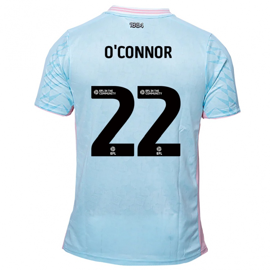 גברים כדורגל לי או'קונור #22 תכלת ורוד הרחק ג'רזי 2025/26