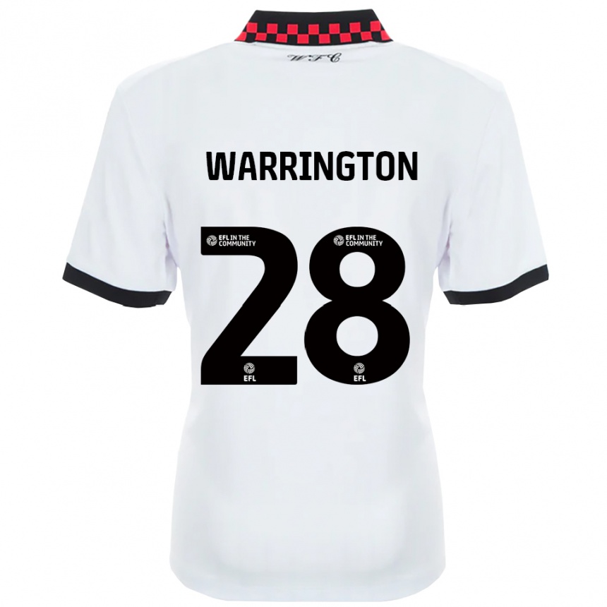 גברים כדורגל לואיס וורינגטון #28 לבן שחור הרחק ג'רזי 2025/26