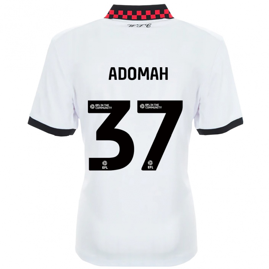 גברים כדורגל אלברט אדומה #37 לבן שחור הרחק ג'רזי 2025/26
