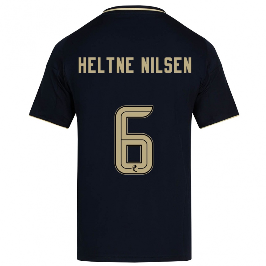 גברים כדורגל סיוורט הלטנה נילסן #6 כחול נייבי זהב הרחק ג'רזי 2025/26