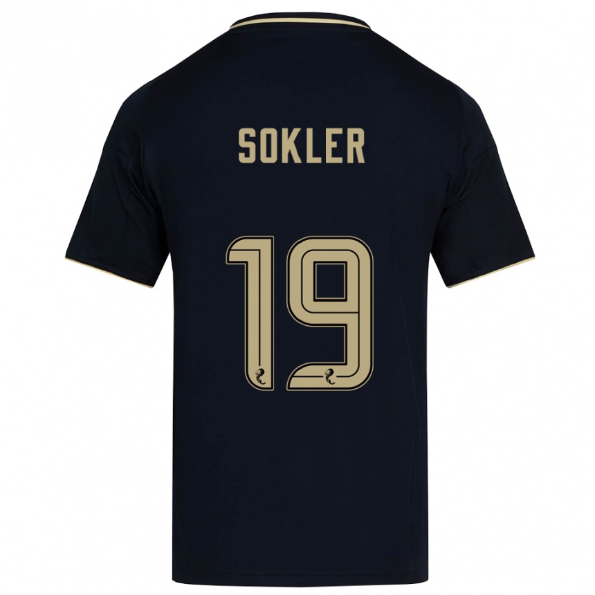 גברים כדורגל אסתר סוקלר #19 כחול נייבי זהב הרחק ג'רזי 2025/26