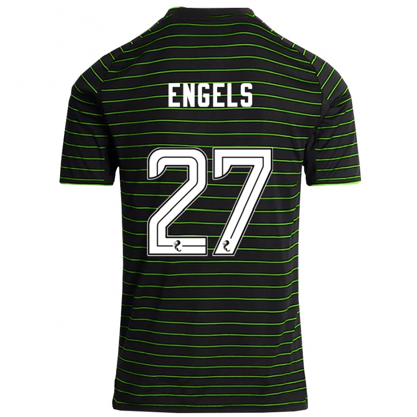גברים כדורגל ארנה אנגלס #27 שחור ירוק הרחק ג'רזי 2025/26