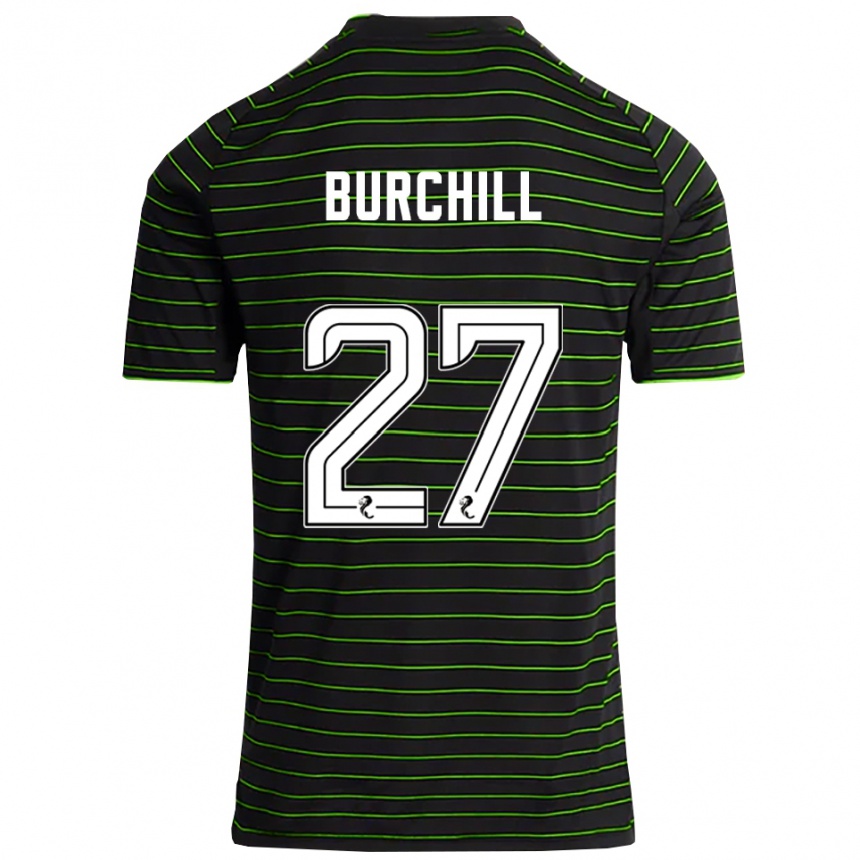 גברים כדורגל טירי בורצ׳יל #27 שחור ירוק הרחק ג'רזי 2025/26