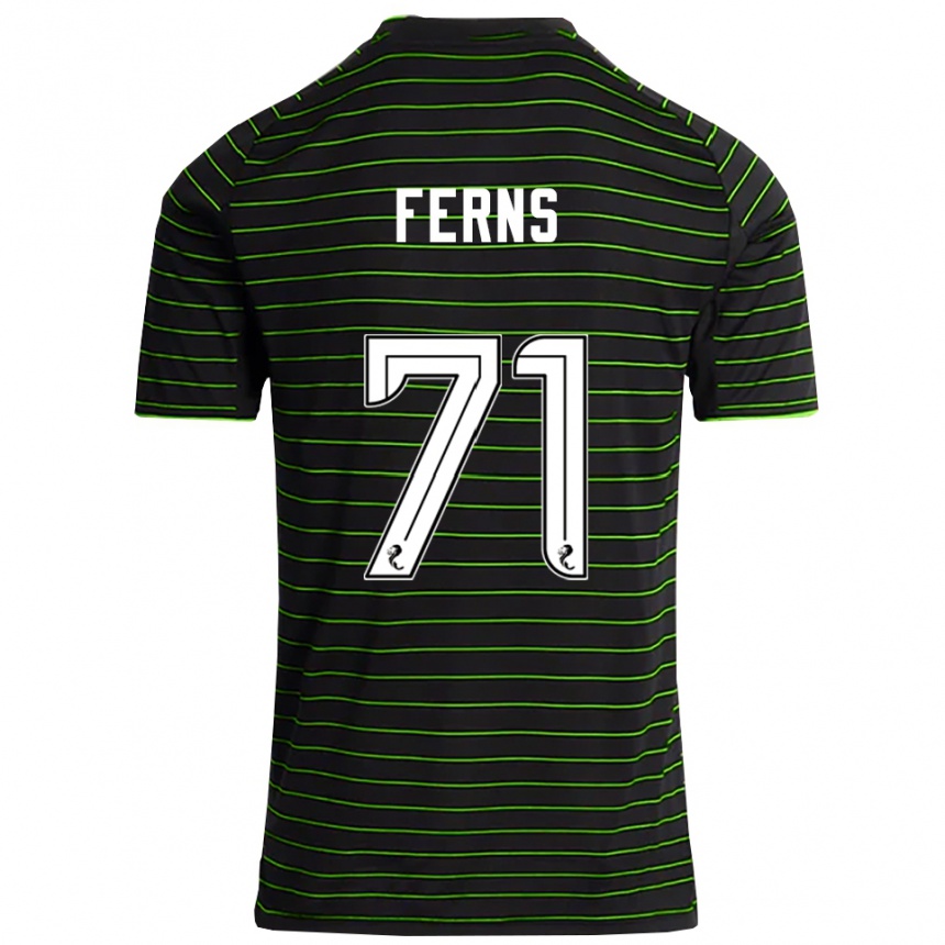 גברים כדורגל אבי פרנס #71 שחור ירוק הרחק ג'רזי 2025/26