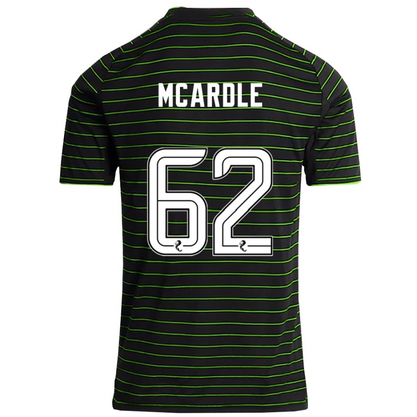 גברים כדורגל שון מקארדל #62 שחור ירוק הרחק ג'רזי 2025/26