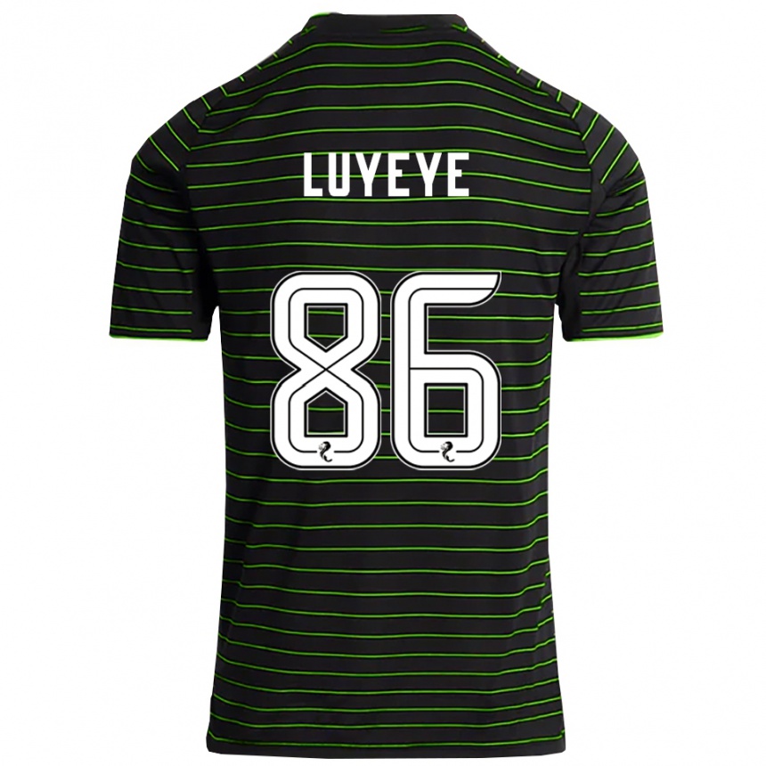 גברים כדורגל בני-ג׳קסון לואייה #86 שחור ירוק הרחק ג'רזי 2025/26