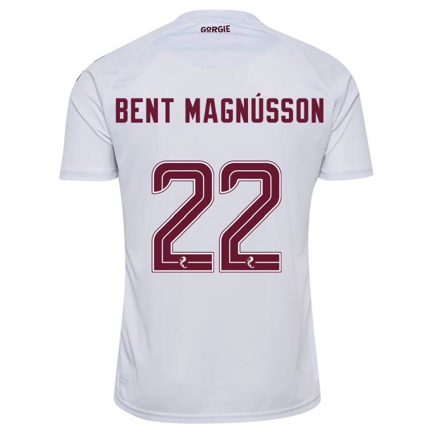 גברים כדורגל תומס בנט מגנוסון #22 לבן בורדו הרחק ג'רזי 2025/26