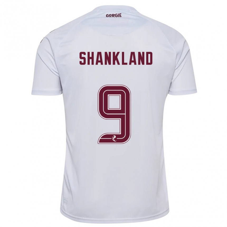 גברים כדורגל לורנס שנקלנד #9 לבן בורדו הרחק ג'רזי 2025/26
