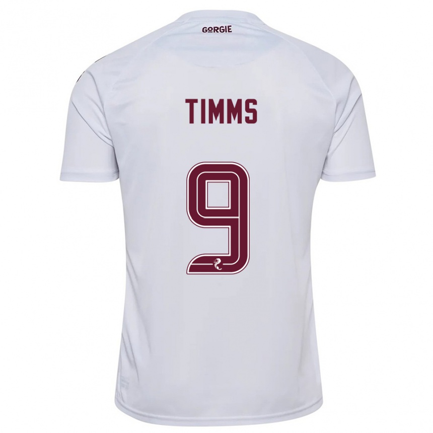 גברים כדורגל ג'ורג'יה טימס #9 לבן בורדו הרחק ג'רזי 2025/26