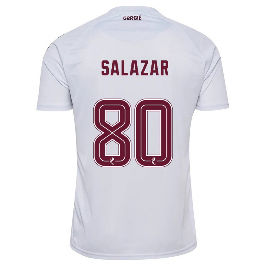 גברים כדורגל אנדרס סלזאר #80 לבן בורדו הרחק ג'רזי 2025/26