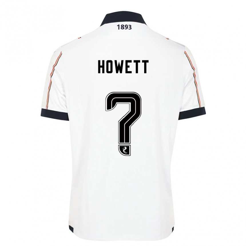 גברים כדורגל Leo Howett #0 לבן כחול נייבי אדום הרחק ג'רזי 2025/26