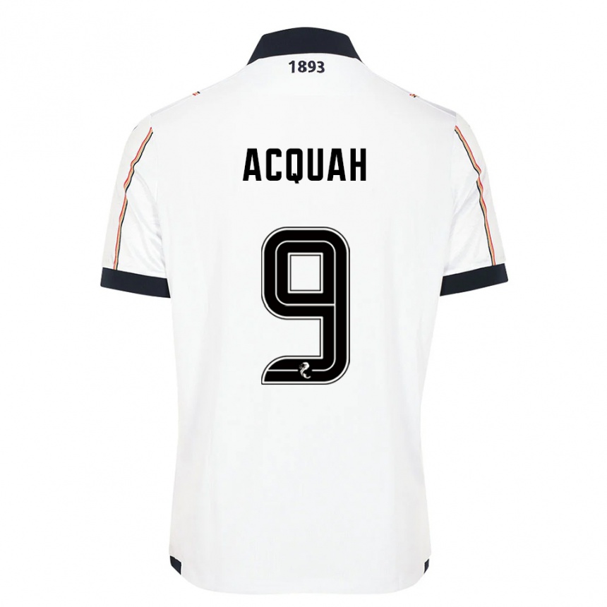 גברים כדורגל אמיל אקווה #9 לבן כחול נייבי אדום הרחק ג'רזי 2025/26