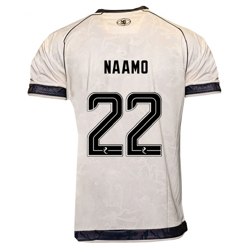 גברים כדורגל דריו נאמו #22 לבן שחור הרחק ג'רזי 2025/26