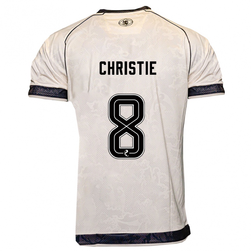 גברים כדורגל Summer Christie #8 לבן שחור הרחק ג'רזי 2025/26