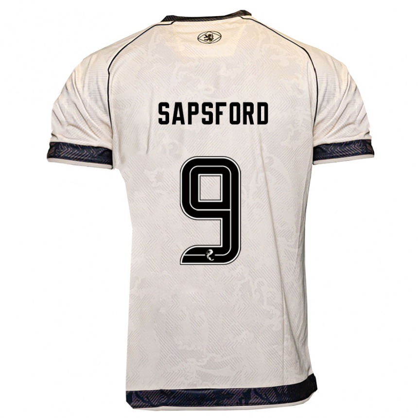 גברים כדורגל זאק ספספורד #9 לבן שחור הרחק ג'רזי 2025/26