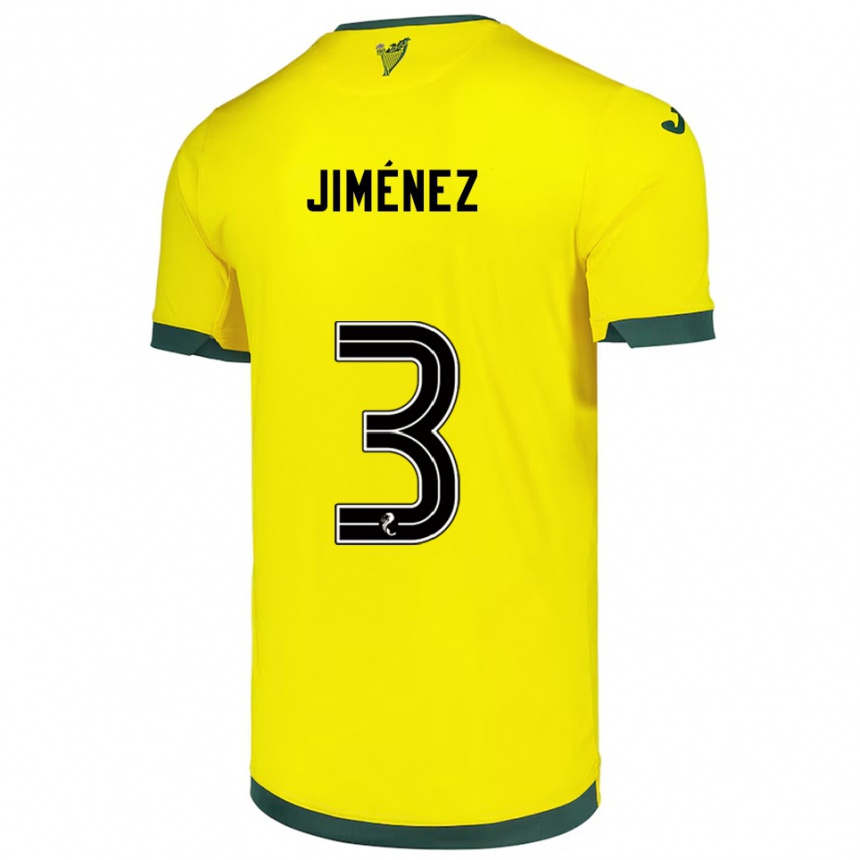 גברים כדורגל לוגאן איאן קלארק חימנס #3 צהוב ירוק הרחק ג'רזי 2025/26