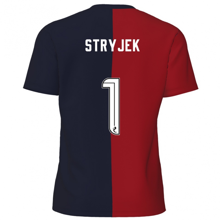 גברים כדורגל מקס שטרייק #1 אדום כחול נייבי הרחק ג'רזי 2025/26